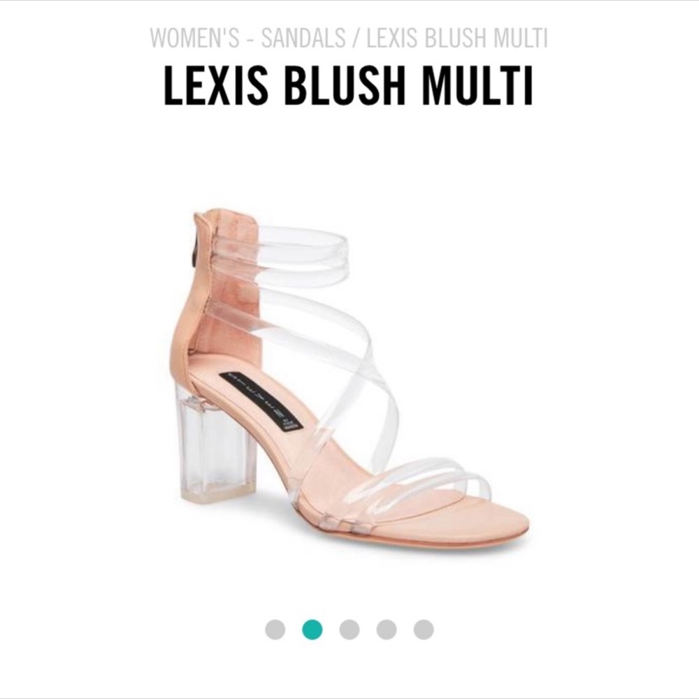 Steve Madden block heel acrylic heels